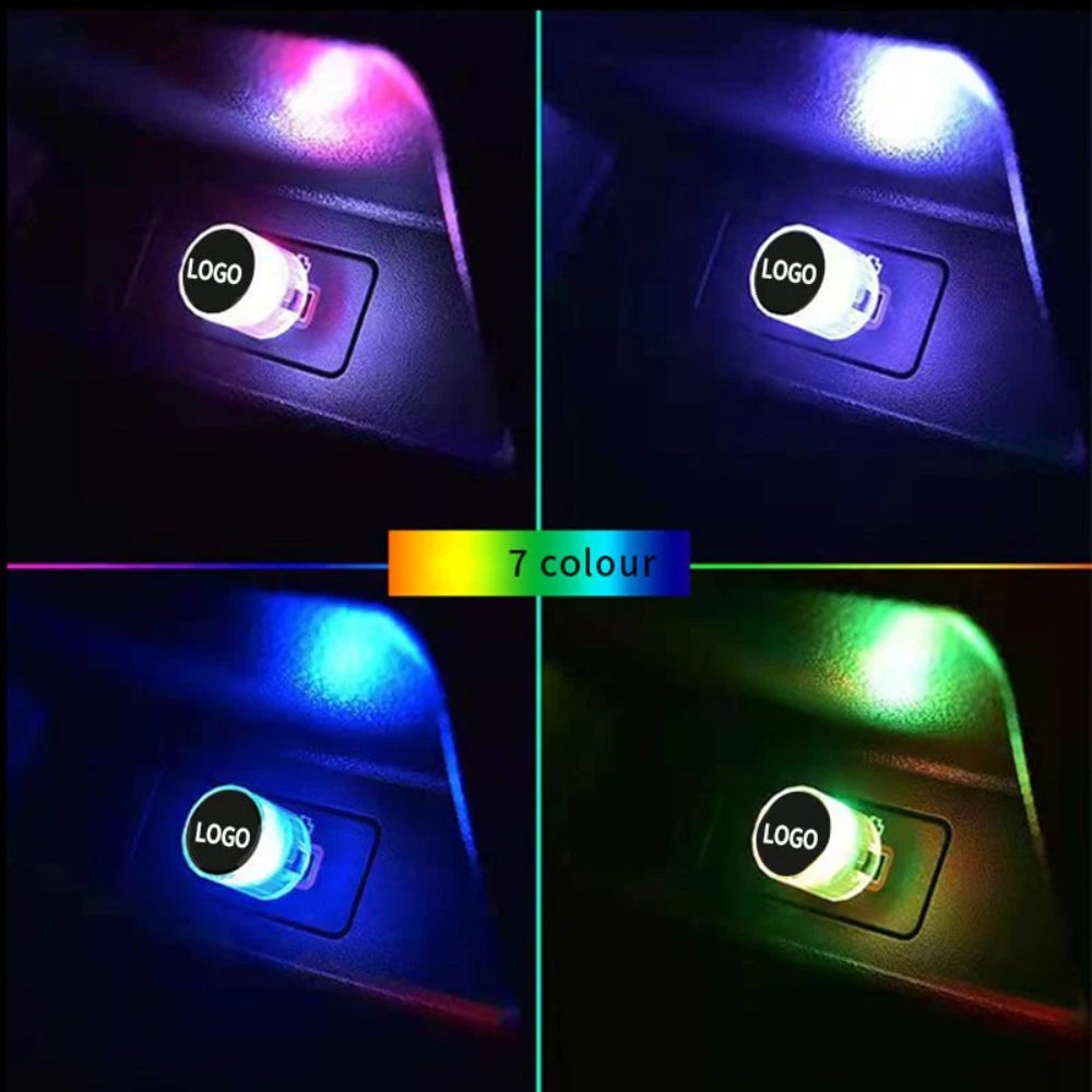 Koristeellinen mini-USB-LED-valo auton sisätiloihin