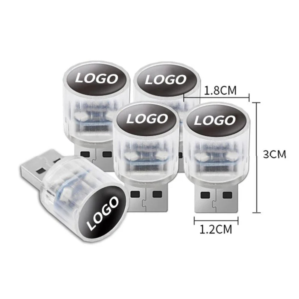 Koristeellinen mini-USB-LED-valo auton sisätiloihin