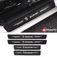 Door Sill Protectors with Logo — Front Doors, Rear Doors & Trunk