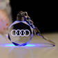 Avaimenperä, jossa on kristallinen 3D-autoteollisuuden logo