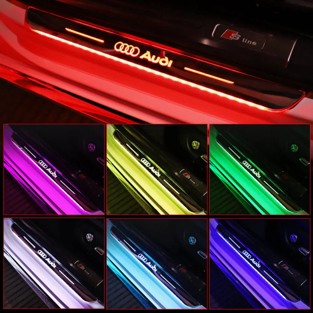 Pack of 2 LED Car Door Sill Plates